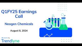 Neogen Chemicals Earnings Call for Q1FY25 [upl. by Jansen]