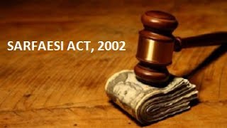 SARFAESI ACT 2002 LAW FOR CMA CA FINAL [upl. by Attezi441]