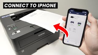 How to Wifi Setup iPhone With Brother HLL2460DW  HLL2405W Printer [upl. by Mcintosh]