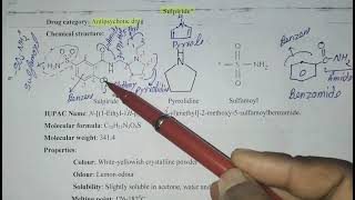 SulpirideAntipsychotic drugIUPAC NameBenzamide Psychosis D PharmPharm chemistrynew PCI [upl. by Murton]