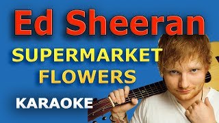 Ed Sheeran  Supermarket Flowers LYRICS Karaoke [upl. by Ettelohcin]