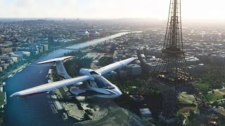 Microsoft Flight Simulator 2024 Paris City Tour  Realistic Immersive Ultra Graphics [upl. by Quintie22]