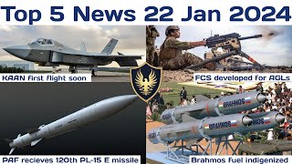 Indian Defence News Brahmos Fuel Indigenized FCS Developed For AGL KAAN first Flight Pak PL15E [upl. by Olnee874]