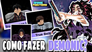 COMO FAZER os NOVOS DEMONIC do UPDATE 595 no ANIME FIGHTERS  ROBLOX [upl. by Fahy580]