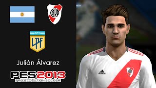 JULIÁN ÁLVAREZ Argentina amp River Plate PES 2013 face [upl. by Ib]