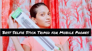 Best Selfie Stick with tripod Wireless bluetooth remote under 500 Review videoSwetapriyavlogs [upl. by Ydnal]