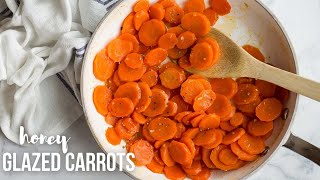 Honey Glazed Carrots  sweet and sticky  The Recipe Rebel [upl. by Hatcher]