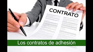 Los contratos de adhesión [upl. by Heriberto]