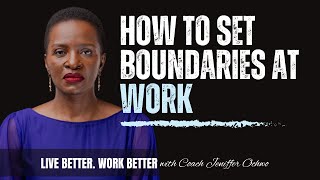 How To Set Boundaries At Work by Understanding What Your Actual Work Is [upl. by Hpeseoj]