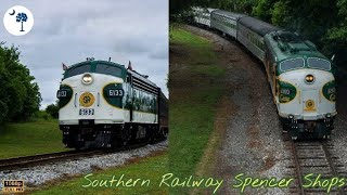 1080p North Carolina Transportation Museum Southern Streamliners at Spencer Shops [upl. by Nosreg]