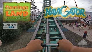 Navigator  On Ride  Flamingo Land Resort POV [upl. by Lezirg186]