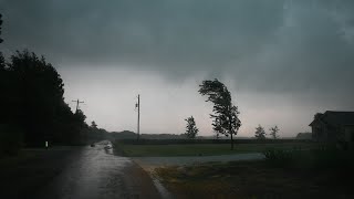 Derecho in Central Illinois  High Winds Much Needed Heavy Rain  62923 [upl. by Aneert]