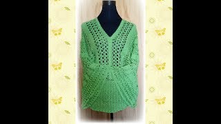 BLUSA EN PUNTO PERUANO Y CROCHET PASO A PASO A PASO [upl. by Fredric]