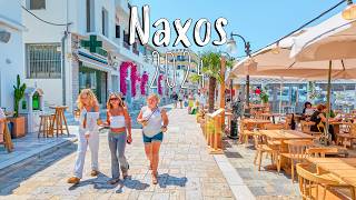 Naxos Greece from the BEACH to the OLD TOWN walking tour 4k Greece 2024 [upl. by Caldwell]