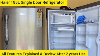 Haier 195 Litre 4 Star Single Door Refrigerator Review After 2 Years Use Best for Summer Cooling ⚡⚡ [upl. by Amri]