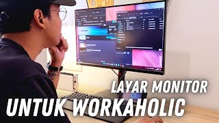 Layar Monitor Untuk Kerja… dan lainnya  Lenovo Thinkvision T27h30 [upl. by Eirok]