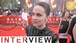 Cailee Spaeny on Alien Romulus at London premiere interview [upl. by Ahseital604]