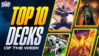 TOP 10 BEST DECKS IN MARVEL SNAP  Weekly Marvel Snap Meta Report 100 [upl. by Orips]