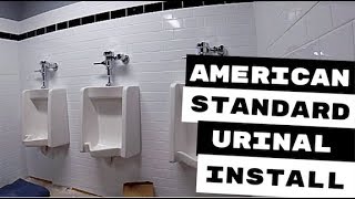 AMERICAN STANDARD URINAL INSTALLATION [upl. by Prevot]