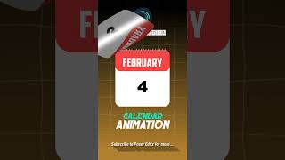 Calendar Animation  Calendar Flip Animation [upl. by Rue]