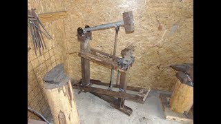 Homemade treadle hammer [upl. by Ansell]