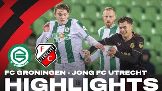 Jong FC Utrecht strijdend ten onder tegen FC Groningen ⚔  HIGHLIGHTS [upl. by Kiyoshi345]