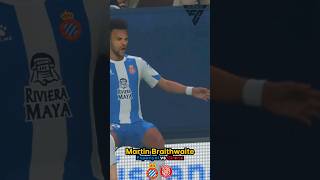 MARTIN BRAITHWAITE SCORES Espanyol vs Girona  PreSeason Friendly [upl. by Nivlek]