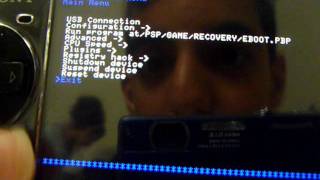 how to go on recovery menu on a psp 3000 [upl. by Airdnassac]