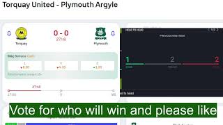 Torquay United vs Plymouth In this live broadcast 🔴 with detailed visual and text effects [upl. by Egamlat]