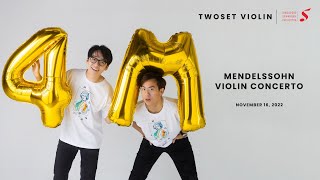 TwoSet Violin amp SSO Mendelssohn Violin Concerto [upl. by Zulaledairam]