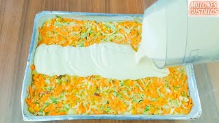 GUSTOSO PASTEL DE VERDURAS AL HORNO  recetas faciles [upl. by Gwendolen77]