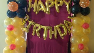 Birthday decoration ideas at home  simple quick amp easy new year decoration ashwinitrendingtalks [upl. by Ainod601]