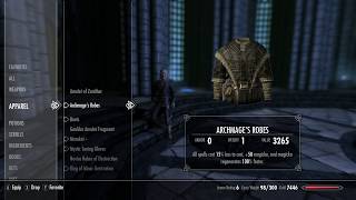 How to get Archmages Robes item  Skyrim Special Edition [upl. by Akenaj]