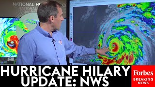 JUST IN National Weather Service Gives Update On Hurricane Hilary [upl. by Calabresi]