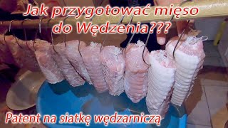 Jak przygotować mięso do wędzenia Jak nakładam siatkę wędzarniczą Kiedy wyjąć mięso z pekli [upl. by Fairman]