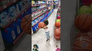 Basketball 🏀 dance rihey dancechallenge baby cute rihaynhay tiktoktrend funny calendar [upl. by Melania377]