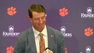 Clemson 59 NC State 35 Dabo Swinney postgame reaction pt 2 [upl. by Ulani]