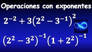 42 Operaciones con exponentes negativos división fracciones Respuestas de video 41 [upl. by Ahnavas]