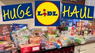 HUGE Lidl Food Grocery Haul UK 2019  Tabby Perry [upl. by Novhaj983]