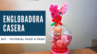 Englobadora de peluches casera DIY  Como meter peluches en un globo subtitulado [upl. by Ddet442]