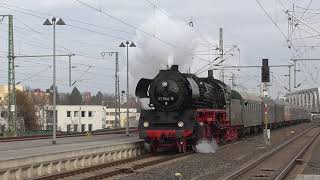 41 1144 rauscht am 9122023 mit dem Sonderzug der Eisenbahnfreunde Staßfurt durch DresdenNeustadt [upl. by Arawaj]