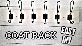 DIY coat rack organizer shelf thing  Woodworking how to [upl. by Annaesor669]