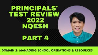 PRINCIPALS TEST REVIEW 2022 NQESH ON DOMAIN 2 MANAGING SCHOOL OPERATIONS AND RESOURCES WITH EXPERTS [upl. by Sparhawk]