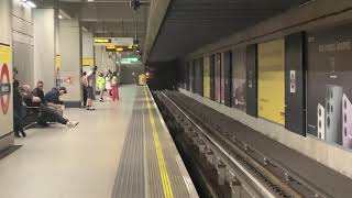 Eastbound Northern Line Train at Nine Elms Station [upl. by Eittod]