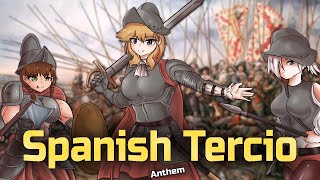 Himno del Tercio de Requetés de Nuestra Señora de Montserrat 1936  Carlist Anthem EN CC [upl. by Ahseikan590]