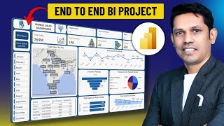 Power BI Dashboard End to End Project with DAX Formula for Beginners 2025  Practice file included [upl. by Hubey]