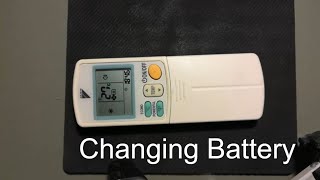 How to Replace the Battery of Daikin AC Remote Control Instructions [upl. by Lindgren60]