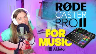 RODECASTER PRO II FOR MUSIC Recording Vocal and Guitar in Ableton  Listening to the Buildin FX [upl. by Anerdna805]