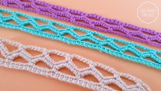 Puntilla de Crochet Sencilla Fácil y Rápida 💗 Perfecta para Principiantes [upl. by Ydnec]