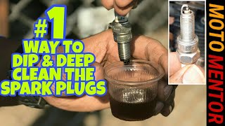 HOW TO CLEAN SPARK PLUG OF BIKE AND SET GAP FOR BETTER POWER AND MILAGE [upl. by Elorac10]